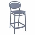 Facelift First 25.6 in. Marcel Counter Stool  Dark Gray FA2848047